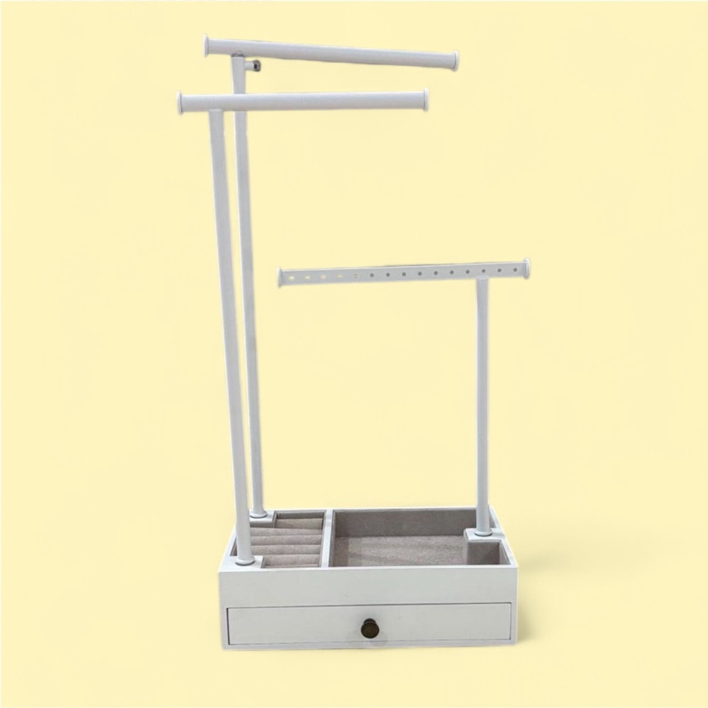 White Jewelry Organizer Stand